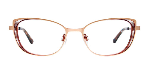 Takumi TK1148 Eyeglasses with Clip-on Sunglasses / Size 53 / Matt Gold & Dark Brown
