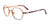Takumi TK1149 Eyeglasses | Size 45 / Satin Dark Brown & Shiny Orange