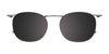 Takumi TK1150 Eyeglasses with Clip-on Sunglasses | Size 50 / Demi Blue & Matt Blue