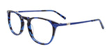 Takumi TK1150 Eyeglasses with Clip-on Sunglasses Demi Blue & Matt Blue