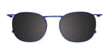Takumi TK1150 Eyeglasses with Clip-on Sunglasses | Size 50 / Demi Blue & Matt Blue