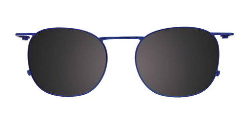 Takumi TK1150 Eyeglasses with Clip-on Sunglasses / Size 50 / Demi Blue & Matt Blue