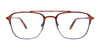 Takumi TK1151 Eyeglasses with Clip-on Sunglasses | Size 52 / Demi Black & Black
