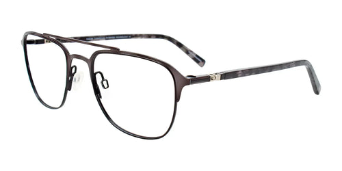 Takumi TK1151 Eyeglasses with Clip-on Sunglasses / Size 52 / Demi Black & Black