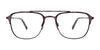 Takumi TK1151 Eyeglasses with Clip-on Sunglasses | Size 52 / Demi Black & Black