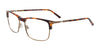 Takumi TK1152 Eyeglasses with Clip-on Sunglasses | Size 58 / Demi Amber & Matt Light Brown