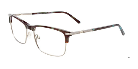 Takumi TK1152 Eyeglasses with Clip-on Sunglasses Demi Brown & Matt Steel