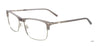 Takumi TK1152 Eyeglasses with Clip-on Sunglasses | Size 58 / Light Grey & Matt Steel