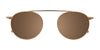 Takumi TK1153 Eyeglasses with Clip-on Sunglasses | Size 44 / Blue Marbled & Satin Steel