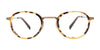 Takumi TK1153 Eyeglasses with Clip-on Sunglasses | Size 44 / Blue Marbled & Satin Steel