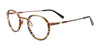 Takumi TK1153 Eyeglasses with Clip-on Sunglasses | Size 44 / Brown Marbled & Satin Copper