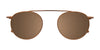 Takumi TK1153 Eyeglasses with Clip-on Sunglasses | Size 44 / Blue Marbled & Satin Steel
