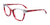 Takumi TK1154 Eyeglasses with Clip-on Sunglasses | Size 54 / Red & Pink Marbled & Crystal Grey