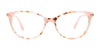 Takumi TK1155 Eyeglasses with Clip-on Sunglasses | Size 53 / Blue & Green Marbled & Ligh Purple & Crystal