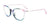 Takumi TK1155 Eyeglasses with Clip-on Sunglasses | Size 53 / Blue & Green Marbled & Ligh Purple & Crystal