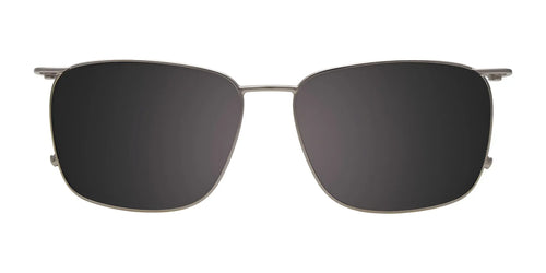 Takumi TK1156 Eyeglasses with Clip-on Sunglasses / Size 56 / Blue & Multicolor Lines & Dark Blue