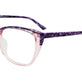 Purple Marbled & Crystal Light Pink