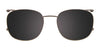 Takumi TK1159 Eyeglasses with Clip-on Sunglasses | Size 50 / Black & Demi Grey