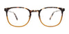 Takumi TK1159 Eyeglasses with Clip-on Sunglasses | Size 50 / Black & Demi Grey