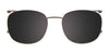 Takumi TK1159 Eyeglasses with Clip-on Sunglasses | Size 50 / Black & Demi Grey