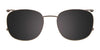 Takumi TK1159 Eyeglasses with Clip-on Sunglasses | Size 50 / Black & Demi Grey