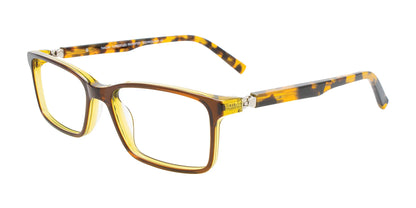Takumi TK1160 Eyeglasses Brown & Yellow / Demi Amber