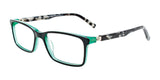 Takumi TK1160 Eyeglasses Black & Green / Demi Grey