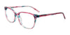 Takumi TK1161 Eyeglasses with Clip-on Sunglasses | Size 56 / Pink & Teal Marbled