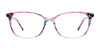 Takumi TK1161 Eyeglasses with Clip-on Sunglasses | Size 56 / Brown & Blue Marbled