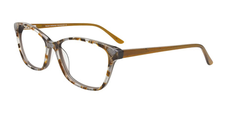 Takumi TK1162 Eyeglasses with Clip-on Sunglasses Brown & Silver Marbled