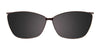 Takumi TK1162 Eyeglasses with Clip-on Sunglasses | Size 55 / Crystal Light Pink & Light Grey Marbled