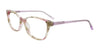 Takumi TK1162 Eyeglasses with Clip-on Sunglasses | Size 55 / Crystal Light Pink & Light Grey Marbled
