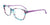 Takumi TK1162 Eyeglasses with Clip-on Sunglasses | Size 55 / Purple & Teal