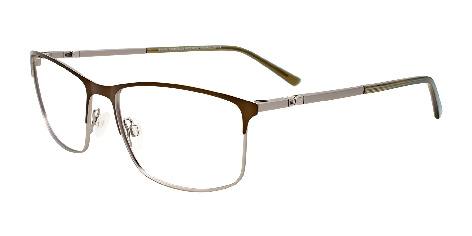 Takumi TK1163 Eyeglasses Satin Olive & Steel