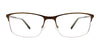 Takumi TK1163 Eyeglasses with Clip-on Sunglasses | Size 58 / Satin Brown & Dark Steel