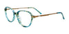 Takumi TK1164 Eyeglasses | Size 48 / Teal Marbled/Satin Light Olive