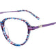 Purple Marbled & Satin Purple