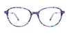 Takumi TK1164 Eyeglasses | Size 48 / Purple Marbled & Satin Purple