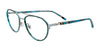 Takumi TK1165 Eyeglasses | Size 48 / Light Blue & Turq/Turq Tort