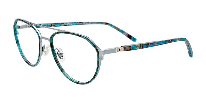 Takumi TK1165 Eyeglasses | Size 48 / Light Blue & Turq / Turq Tort