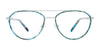 Takumi TK1165 Eyeglasses | Size 48 / Light Blue & Turq/Turq Tort