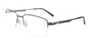 Takumi TK1166 Eyeglasses with Clip-on Sunglasses | Size 58 / Matt Steel Blue & Matt Silver