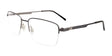 Takumi TK1166 Eyeglasses with Clip-on Sunglasses Matt Steel Blue & Matt Silver
