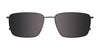 Takumi TK1166 Eyeglasses with Clip-on Sunglasses | Size 58 / Matt Dark Brown & Matt Silver