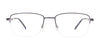 Takumi TK1166 Eyeglasses with Clip-on Sunglasses | Size 58 / Matt Dark Brown & Matt Silver