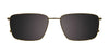 Takumi TK1166 Eyeglasses with Clip-on Sunglasses | Size 58 / Matt Dark Brown & Matt Silver