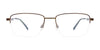 Takumi TK1166 Eyeglasses with Clip-on Sunglasses | Size 58 / Matt Dark Brown & Matt Silver