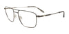 Takumi TK1167 Eyeglasses with Clip-on Sunglasses | Size 57 / Matt Black & Shiny Silver