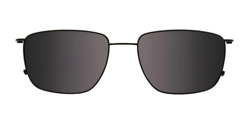 Takumi TK1167 Eyeglasses with Clip-on Sunglasses / Size 57 / Matt Black & Shiny Silver