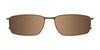 Takumi TK1168 Eyeglasses with Clip-on Sunglasses | Size 55 / Matt Brown & Onyx